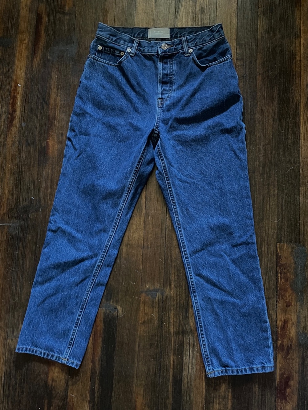 Everlane the 90s Cheeky Jean jeans size 27 Ankle dark blue